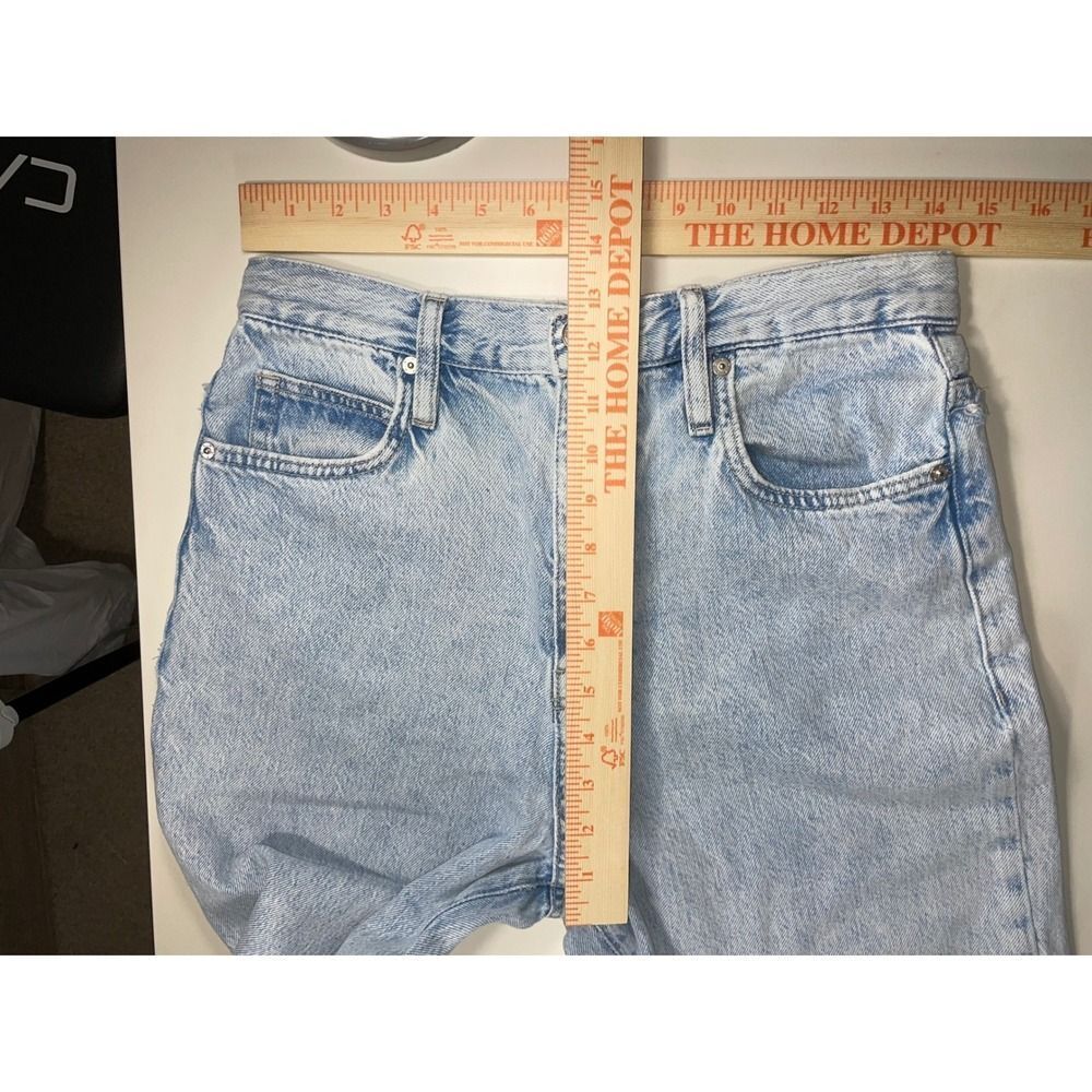 FRAME Ultra High Rise Barrel Jeans W/29 Light Blue Whisper LBR207 LN - Picture 7 of 15